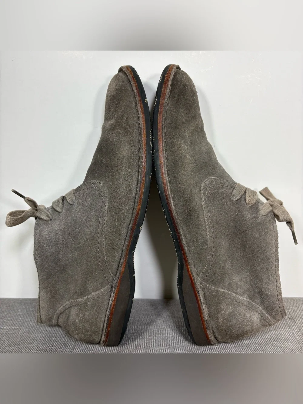 John Varvatos Gray Suede Chukka Boots- men’s 10M
